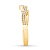Thumbnail Image 3 of Adore Diamond Wedding Band 1/8 ct tw 10K Yellow Gold