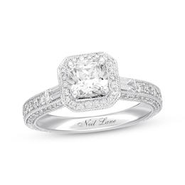 Neil Lane Cushion-cut Diamond Engagement Ring 1-5/8 ct tw 14K White Gold