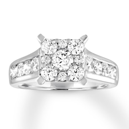 Adore Diamond Engagement Ring 1-3/4 ct tw Round-cut 14K White Gold