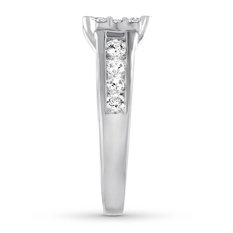 Main Image 3 of Adore Diamond Engagement Ring 1-3/4 ct tw Round-cut 14K White Gold