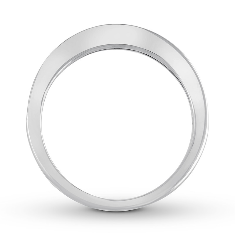 Main Image 2 of Adore Diamond Wedding Band 3/4 Carat tw Round-cut 14K White Gold