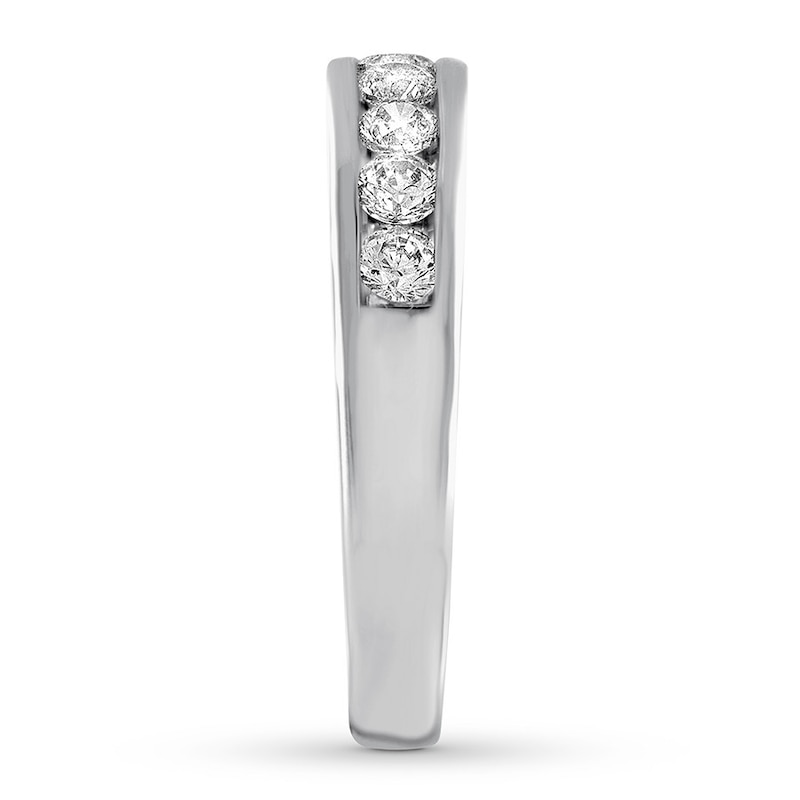 Main Image 3 of Adore Diamond Wedding Band 3/4 Carat tw Round-cut 14K White Gold