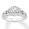 Thumbnail Image 1 of Adore Diamond Engagement Ring 5/8 ct tw Round-cut 14K White Gold