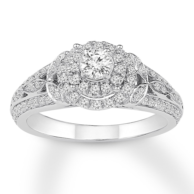 Main Image 1 of Adore Diamond Engagement Ring 5/8 ct tw Round-cut 14K White Gold