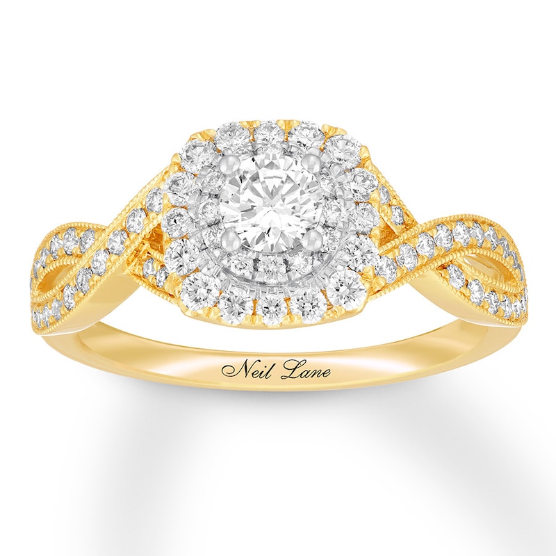 Main Image 1 of Neil Lane Engagement Ring 7/8 ct tw Diamonds 14K Two-Tone Gold