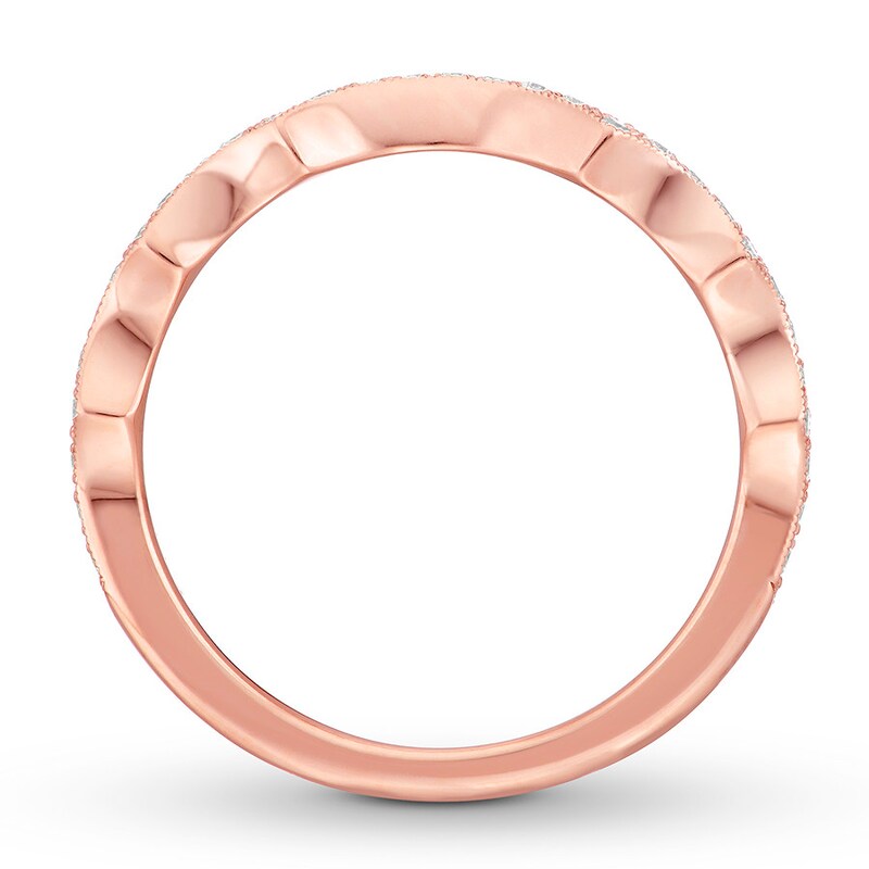 Main Image 2 of Neil Lane Wedding Band 1/6 ct tw Diamonds 14K Rose Gold