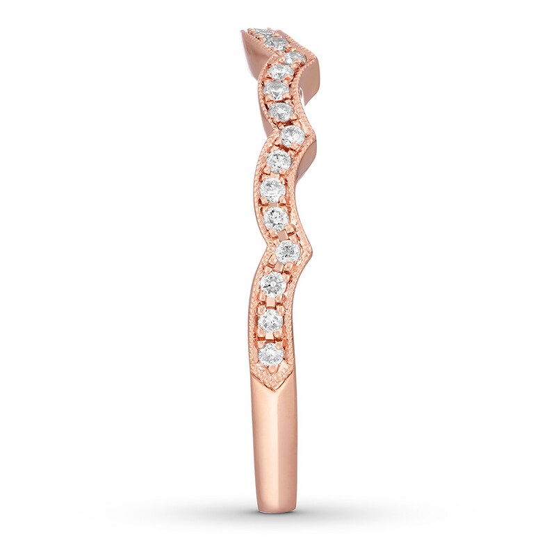 Main Image 3 of Neil Lane Wedding Band 1/6 ct tw Diamonds 14K Rose Gold