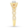 Thumbnail Image 2 of Neil Lane Engagement Ring 5/8 cttw Princess-cut 14K Yellow Gold