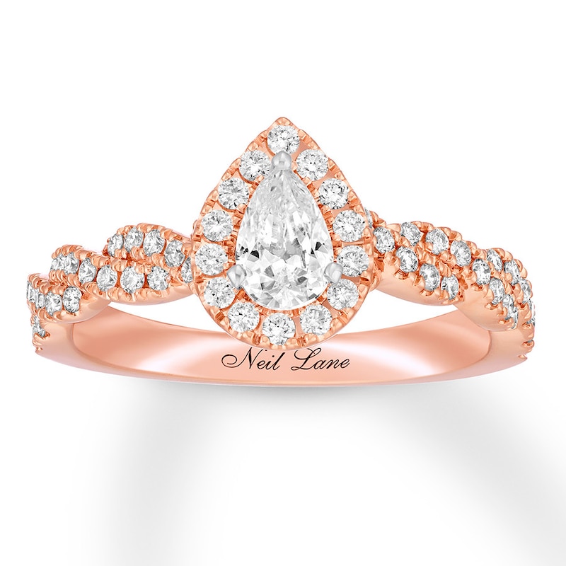 Neil Lane Engagement Ring 3/4 ct tw Diamonds 14K Rose Gold