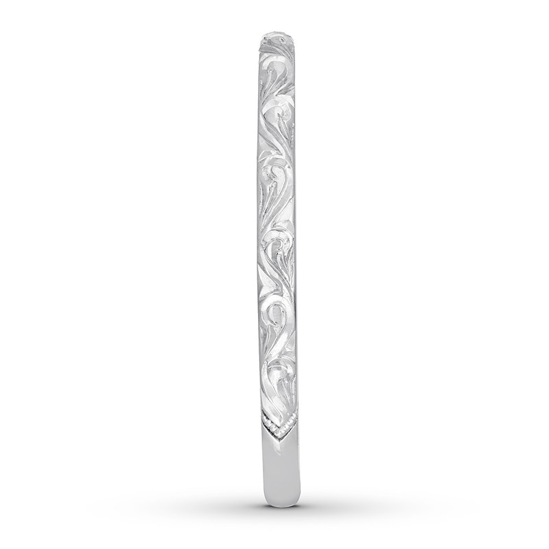 Main Image 3 of Neil Lane Engraved Wedding Band 14K White Gold