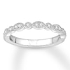 Thumbnail Image 1 of Adore Diamond Wedding Band 1/6 ct tw Round-cut 14K White Gold