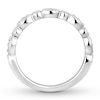 Thumbnail Image 2 of Adore Diamond Wedding Band 1/6 ct tw Round-cut 14K White Gold