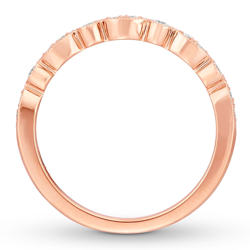 Main Image 2 of Neil Lane Bridal Wedding Band 1/5 ct tw Diamonds 14K Rose Gold
