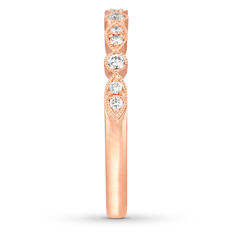 Main Image 3 of Neil Lane Bridal Wedding Band 1/5 ct tw Diamonds 14K Rose Gold