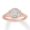 Thumbnail Image 0 of Diamond Engagement Ring 1/4 ct tw Round-cut 10K Two-Tone Gold