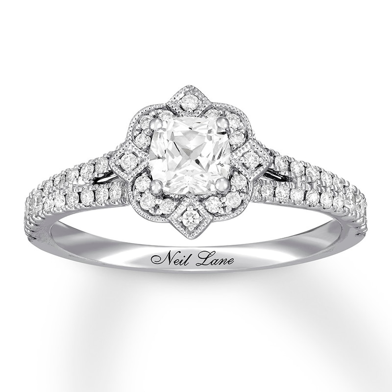 Main Image 1 of Neil Lane Engagement Ring 3/4 ct tw Diamonds 14K White Gold
