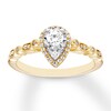 Thumbnail Image 1 of Diamond Engagement Ring 1/3 ct tw Round-cut 10K Yellow Gold