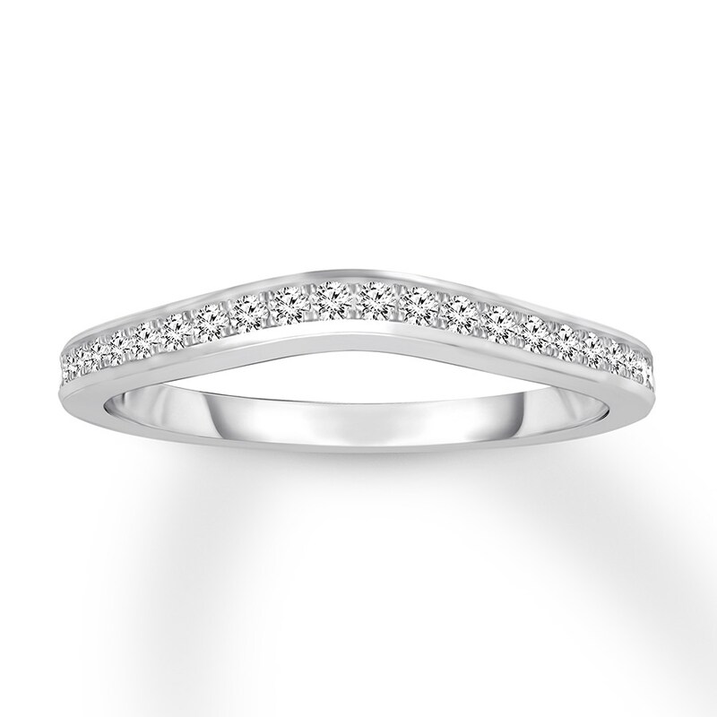 Diamond Wedding Band 1/6 ct tw Round-cut 10K White Gold