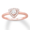 Diamond Engagement Ring 1/4 Carat tw 10K Rose Gold