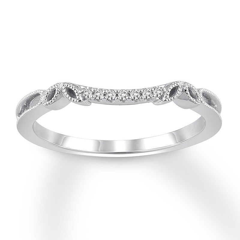 Diamond Wedding Band 14K White Gold