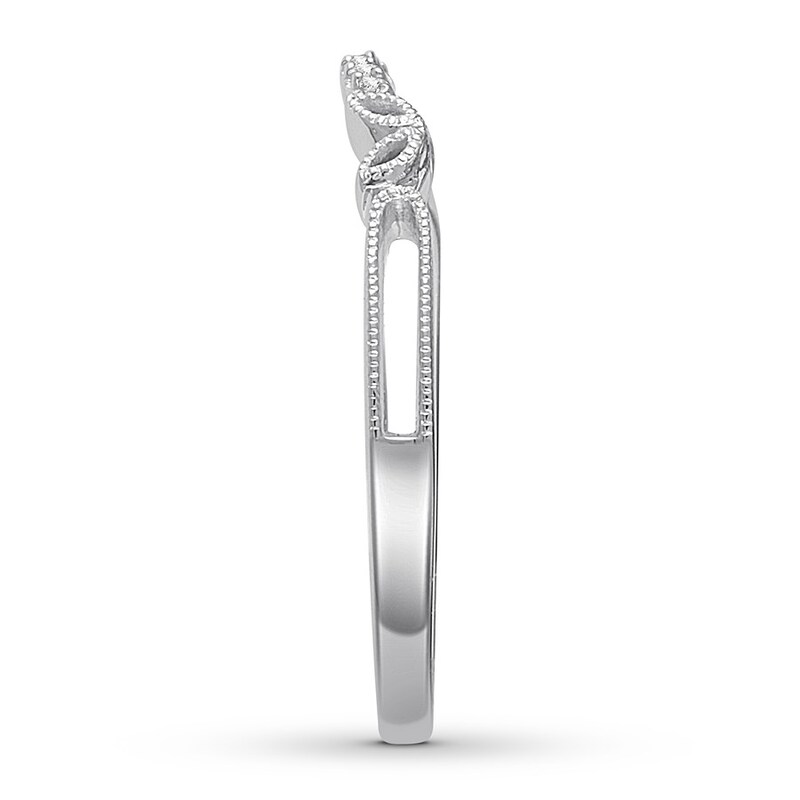Main Image 3 of Adore Diamond Wedding Band 14K White Gold