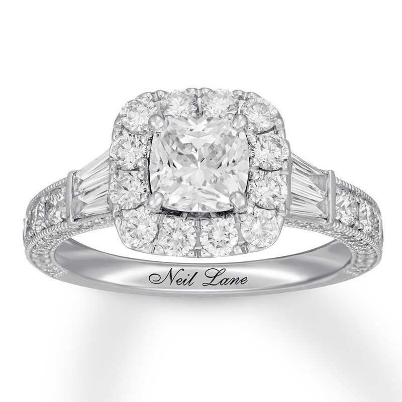 Neil Lane Diamond Engagement Ring 2-1/4 cts tw 14K White Gold