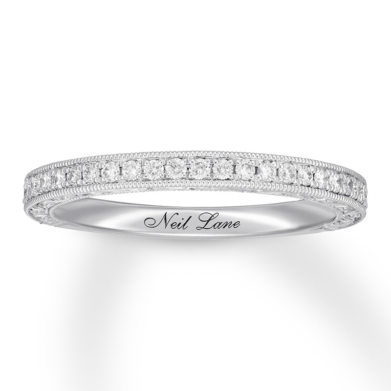 Main Image 1 of Neil Lane Diamond Wedding Band 1/4 ct tw Round 14K White Gold