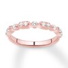 Thumbnail Image 0 of Diamond Wedding Band 1/4 ct tw Round-cut 14K Rose Gold