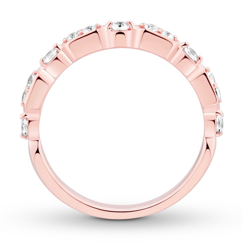 Main Image 2 of Adore Diamond Wedding Band 1/4 ct tw Round-cut 14K Rose Gold