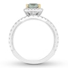 Thumbnail Image 2 of Neil Lane Green Quartz Bridal Set 1 ct tw Diamonds 14K White Gold