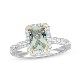 Neil Lane Quartz Engagement Ring 5/8 ct tw Diamonds 14K White Gold