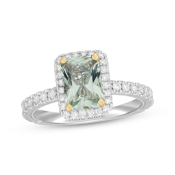 Neil Lane Quartz Engagement Ring 5/8 ct tw Diamonds 14K White Gold