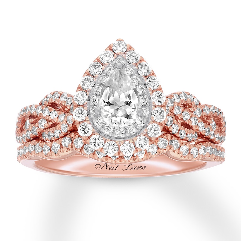 Main Image 1 of Neil Lane Bridal Set 1 ct tw Diamonds 14K Rose Gold