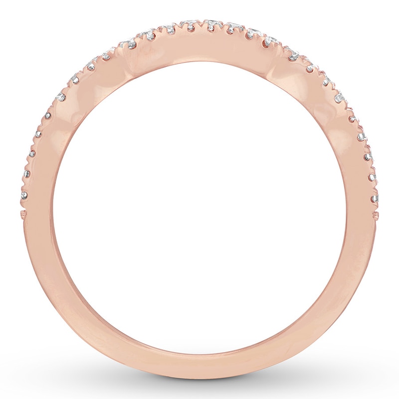 Main Image 8 of Neil Lane Bridal Wedding Band 1/6 ct tw Diamonds 14K Rose Gold