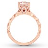 Neil Lane Morganite Engagement Ring 1/3 ct tw Diamonds 14K Rose Gold
