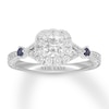 Thumbnail Image 0 of Neil Lane Diamond Cushion & Round-cut Engagement Ring 7/8 ct tw 14K White Gold