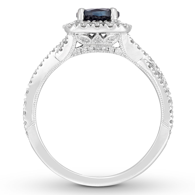 Neil Lane Sapphire Engagement Ring 5/8 ct tw Diamonds 14K Gold