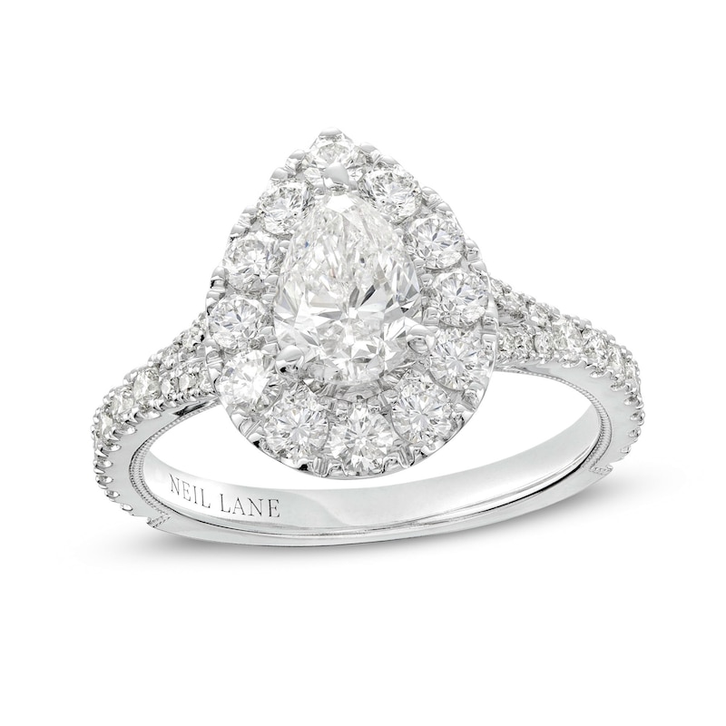 Neil Lane Diamond Engagement Ring 1-7/8 ct tw 14K White Gold