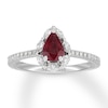 Neil Lane Ruby Engagement Ring 3/8 cttw Diamonds 14K White Gold
