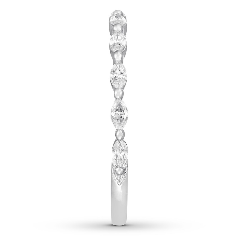 Main Image 3 of Neil Lane Diamond Wedding Band 1/3 cttw Marquise 14K White Gold