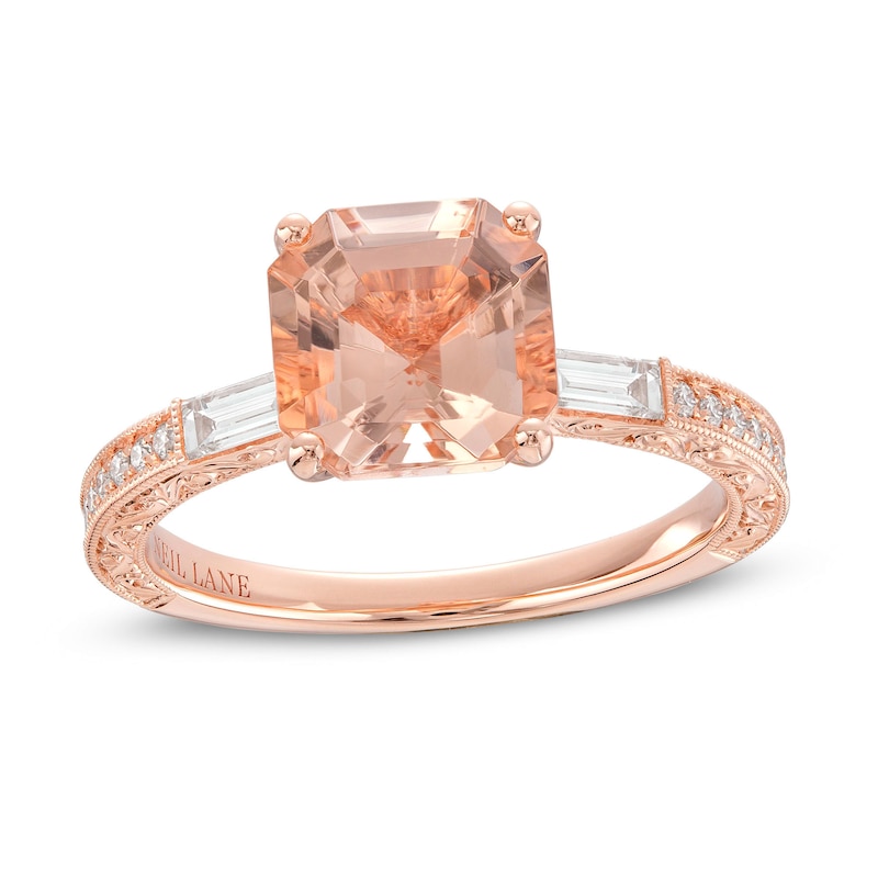 Main Image 1 of Neil Lane Morganite Engagement Ring 3/8 ct tw Diamonds 14K Gold