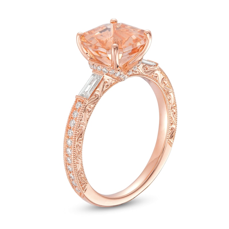 Main Image 2 of Neil Lane Morganite Engagement Ring 3/8 ct tw Diamonds 14K Gold