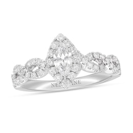 Neil Lane Diamond Engagement Ring 7/8 ct tw 14K White Gold