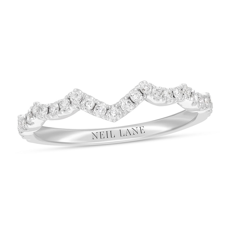 Neil Lane Diamond Wedding Band 1/4 ct tw Round 14K White Gold