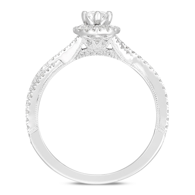 Neil Lane Diamond Engagement Ring 7/8 ct tw 14K White Gold