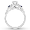 Thumbnail Image 2 of Neil Lane Sapphire Engagement Ring 1-1/8 cttw Diamonds 14K Gold
