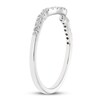 Thumbnail Image 2 of Adore Diamond Wedding Band 1/8 ct tw 10K White Gold
