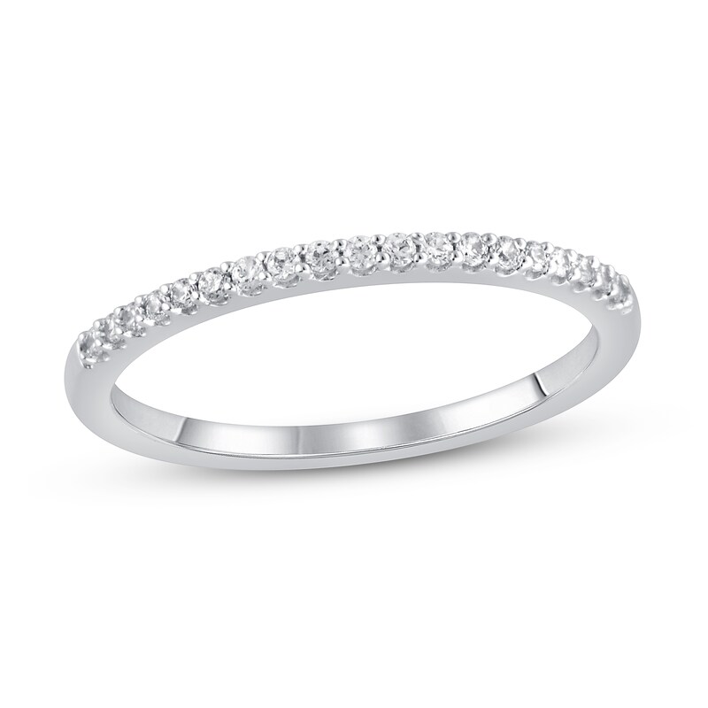 Diamond Wedding Band 1/8 ct tw 10K White Gold