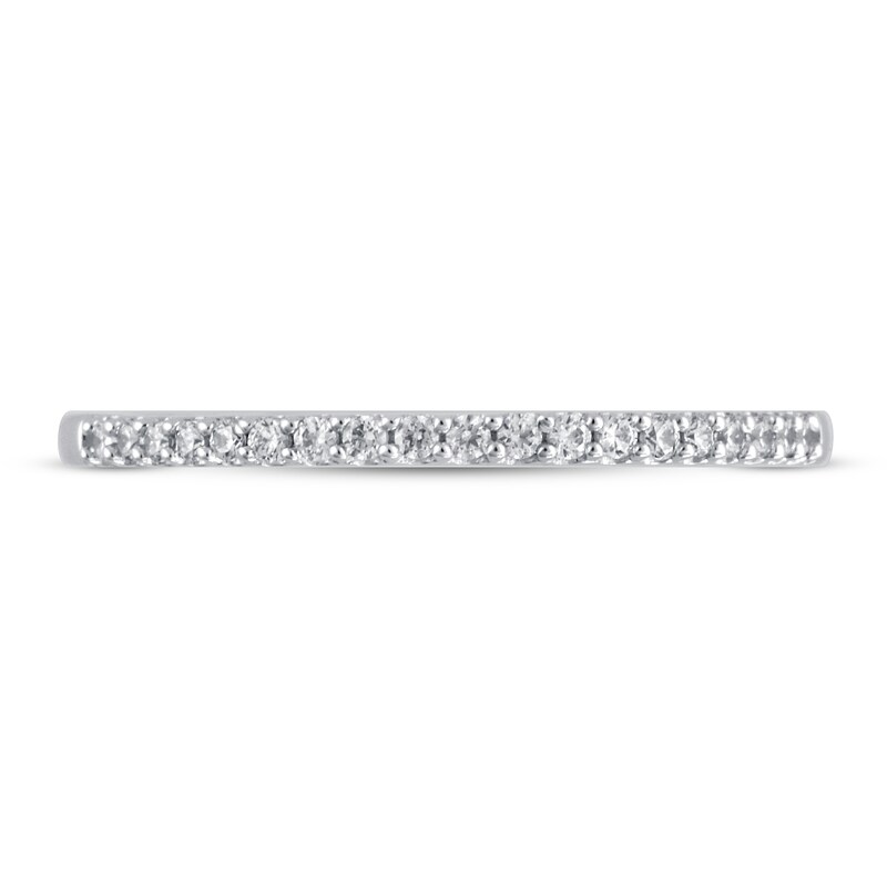 Diamond Wedding Band 1/8 ct tw 10K White Gold