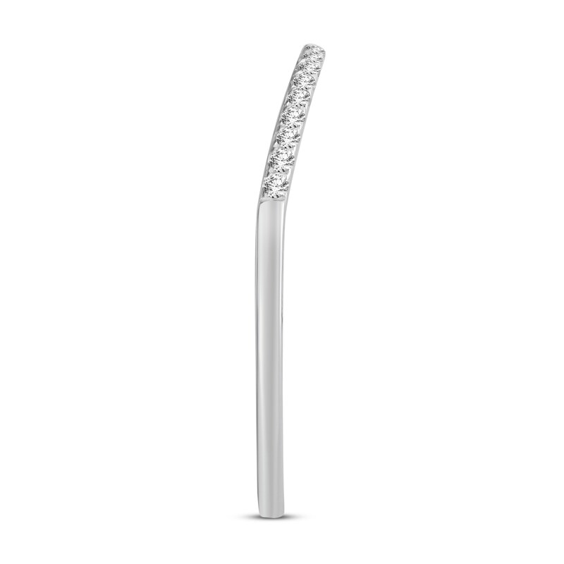 Diamond Wedding Band 1/8 ct tw Round-cut 14K White Gold